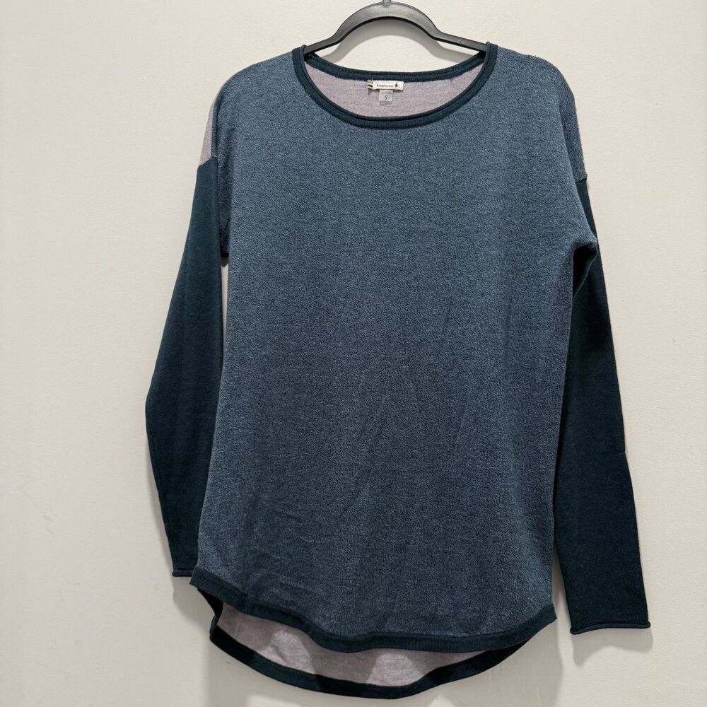 SMARTWOOL WOMENS SWEATER SIZE S BLUE TWILIGHT